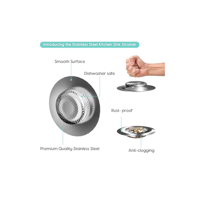 2Pack Sink Protectors for Kitchen Sink 13''x16''&11.2''x14.5'', Sink Rack for