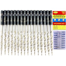 FTG USA Replacement Tapered Countersink Drill Bit Set 16 Pc #8 (11/64")
