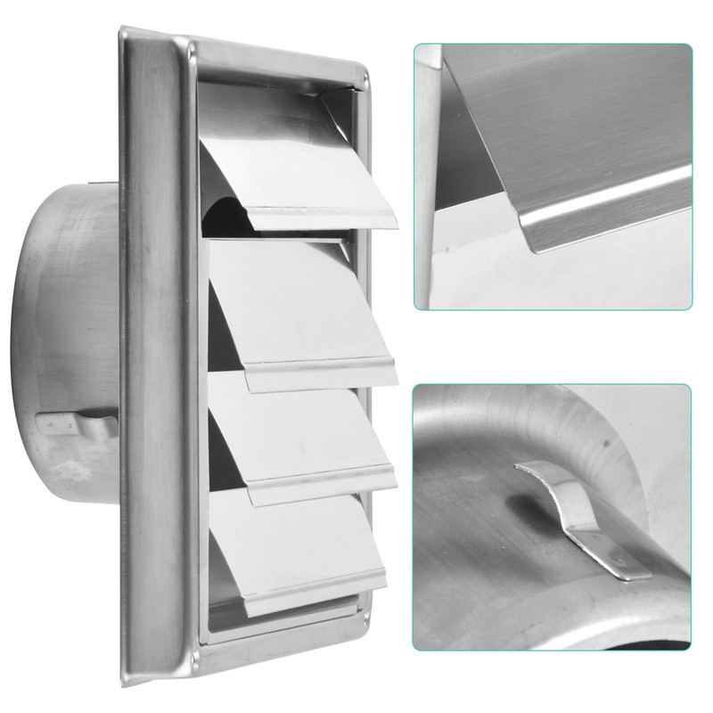 Pinsheng Stainless Steel Ventilation Grille with Check Flap, Weather Protection