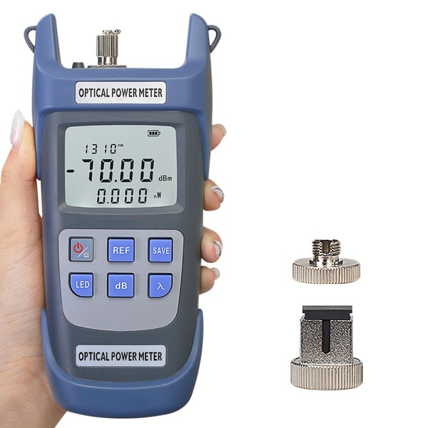 Duogalia Fiber Optical Power Meter with SC FC Connector, -70~10dBm,