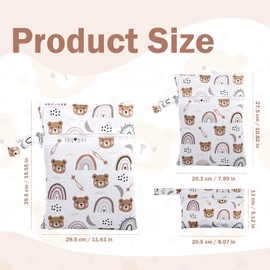 MXTIMWAN Wetbag Nursery, Wet Bags, Nappy Bag, Waterproof Wet Bag