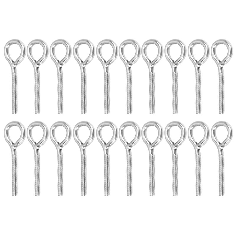 Vcriczk Mechanical Eye Bolts, M4 Stainless Steel Rust Proof 20