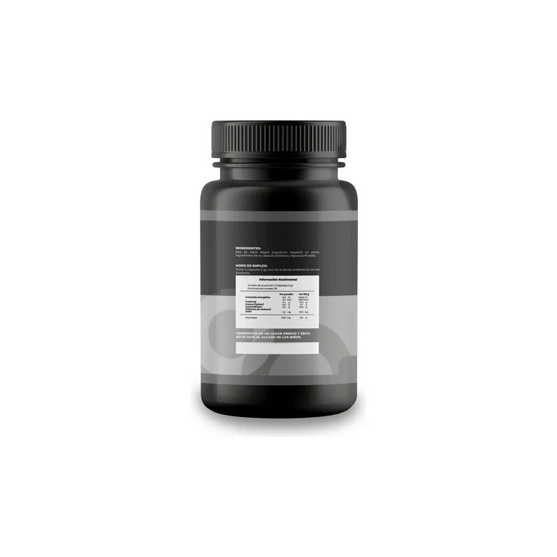 Maca Negra Orgánica 100% Pura Con 120 Cápsulas