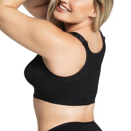 Leonisa womens011473Posture Corrector Wireless Back Support Bra Shapewear Top - Black - 34B