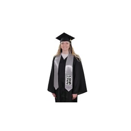 CLERKMANS Elegant Graduation Stoles for 2025 | Premium Satin Graduation Sashes with Hand-Embroidered Class of 2025 | Perfect for High School & College Celebrations