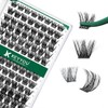 KEYYOU Agrupaciones de latigas,96 Pcs Cluster Lashes D Curl 10-18MIX