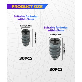 SCUARI 60PCS Car Tire Plugs,Tire Repair Plugs,Car Accessories,Automotive Tire Repair Nails Kit,Vacuum Tire Repair Kits Spiral Rubber Nails,Suitable Most for Cars,Trucks,Motorcycles,ATVs (60PCS)