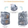 Groxkox Double Cat Carrier for 2 Cats,Dog Backpack Carrier for