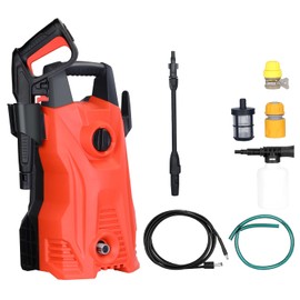 Electric High Pressure Washer, 1740Psi Max, 2.6Gpm Powerful Car Washer with Adjustable Nozzle, Soap Dispenser, IPX5 Waterproof
