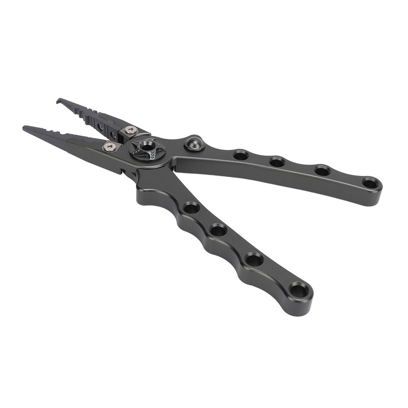 Fishing Pliers Aluminium Alloy Multifunctional Split Ring Pliers Self Locking