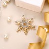 EVER FAITH Austrian Crystal Elegant Winter Snowflake Star Brooch Pin