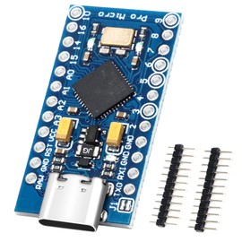 Pro Micro with 32u4 Chip Development Board Binghe Pro Micro Pro Mini 5V / 16 MHz Microcontroller Development Board with USB Updater Type-C Interface Compatible with Arduino