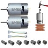 2 Pcs 12V RS550 15000RPM Electric Drive Motor for Power