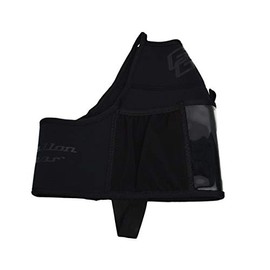 Gallon Gear Fitness Hydration Gallon Cover | Neoprene Insulated Cooling and Portable Gym Water Bottle Carrier | Case with Storage Pockets (Black/Black, Gallon)