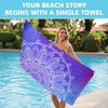 Beach Towel, Extra Large Microfibre Towel for Adult 180x80cm, Sand