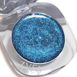 Eyeshadow Palette, Glitter Cream Eyeshadow Palette, Shimmering Creamy Purple Eyeshadow for Day & Night Eye Make-Up, Long-Lasting Waterproof Eye Shadow Pallets for Women Girls (4#Starry Blue)