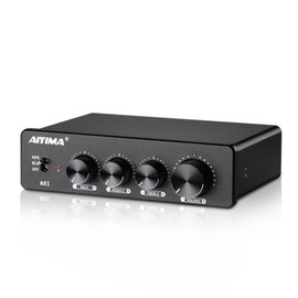 AIYIMA A01 100W +100W TPA3116 Stereo Amplifier 2.0/2.1 Channel Class D Audio Amp Receiver with 3.5mm AUX Output + DC24V Power Adapter for Home Audio Speaker