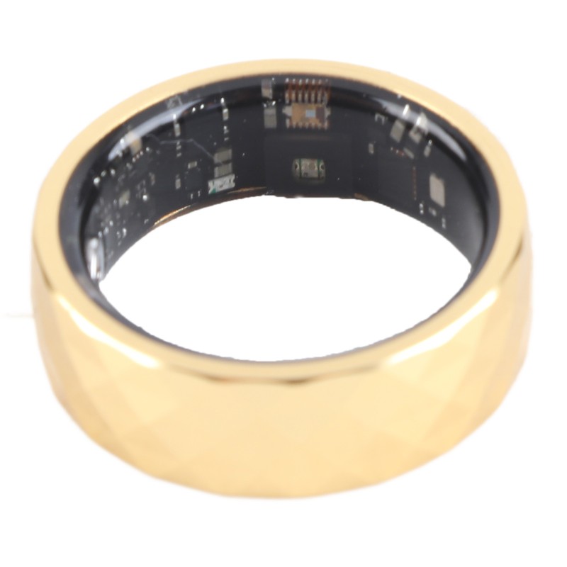 Smart Ring Aluminum Alloy Pedometer Sleep Temperature Tracking Lightweight Smart