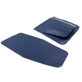 BokWin 2 Pcs Foldable Reusable Flexible Oil Funnel, Draining Oil Funnel Guide Tool for Trucks, Cars, Motorcycles (14.76 Inch - Blue)