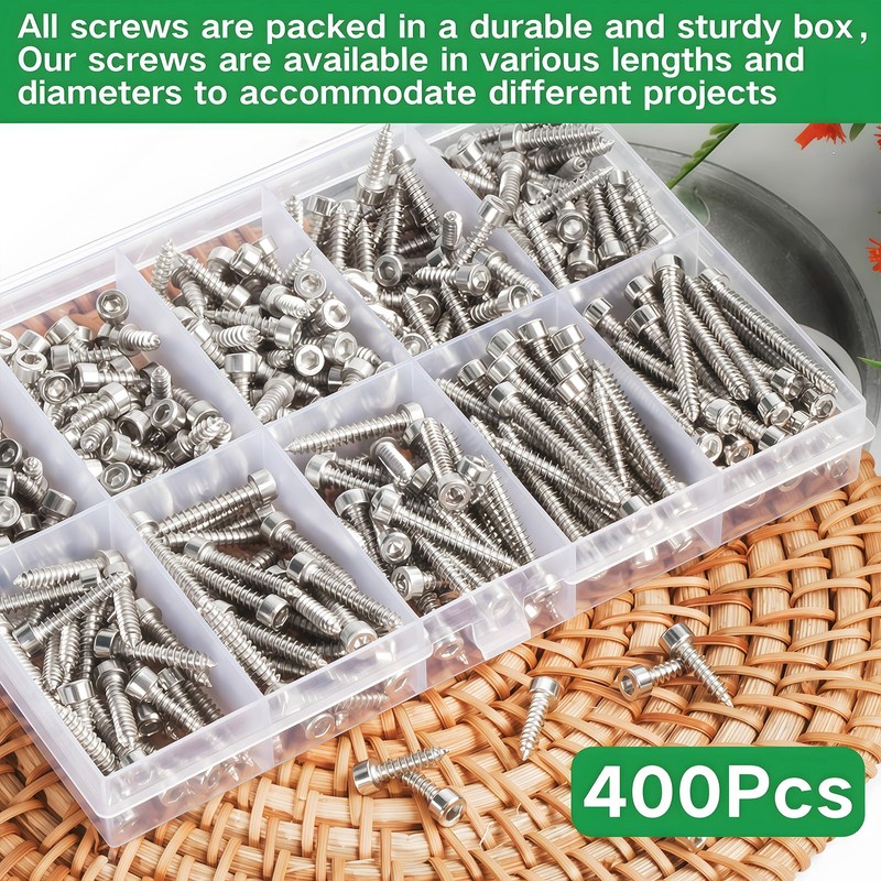 Zmbroll M3 Socket Head Cap Self Tapping Screw Silver Grade