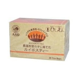 Rooibos Tea TB Grown Without Pesticides, 20 Bags (Hiwaki)