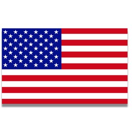 Magnet Me Up American Flag Magnet Decal, 5x8 inches, Red, White, and Blue, Heavy Duty Automotive Magnet for Cars, Trucks, SUV, Lockers, or Any Other Magnetic Surface