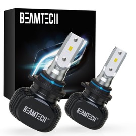 BEAMTECH 9006 Bulbs, S1 Series Fanless Fog Light, 2 Bulbs