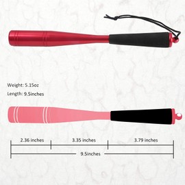 MAXIMUMCATCH Maxcatch Fishing Priest Aluminum Fish Bat for Small Fish 9.5inch (Red)