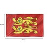 Runesol Lower Normandy Flag, 91x152cm, 3ft x 5ft, 4 Grommets,