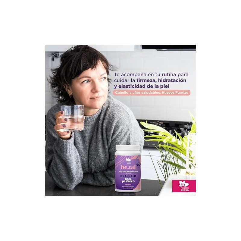 Holistic Beauty Peptidos Colageno Grass Fed Polvo Tal Natural Sabor