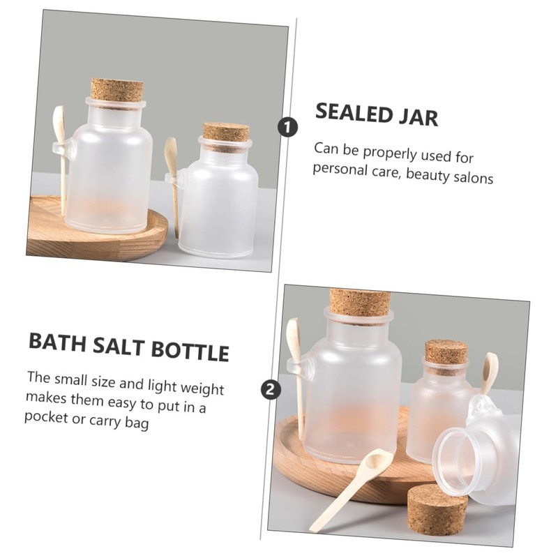 FOMIYES 4sets Sub-packaging Bottles for Bath Salt Cosmetic Leakproof Storage