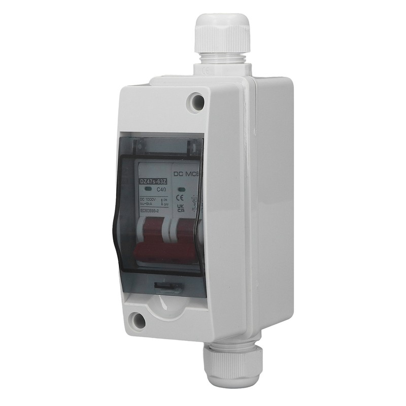 DC Circuit Breaker 2P 40A IP65 Waterproof 6KA Breaking Capacity