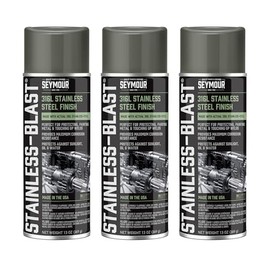 16-54 Seymour Stainless-Blast, Specialty Automotive Stainless Steel Spray Paint net 12 oz. (Pack of 3)