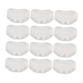 Mobestech 24pcs Metatarsal Gel Foot Pads for High Heels Forefoot Cushions for White Half Insoles for Comfortable Day Wear