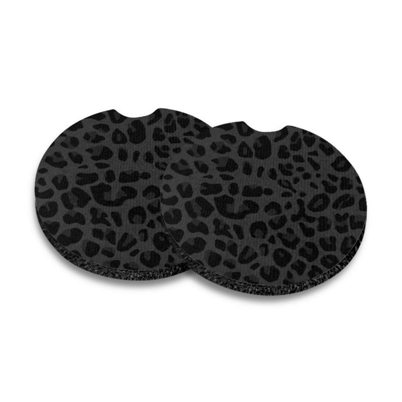 Jndtueit Leopard Spots Auto Insert Coaster, Vivid Cheetah Skin 2.8
