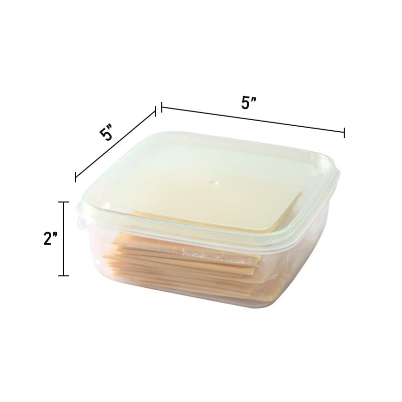 WonLiq 2 Pack-Cheese slicer Storage Containers with lids airtight Keeps