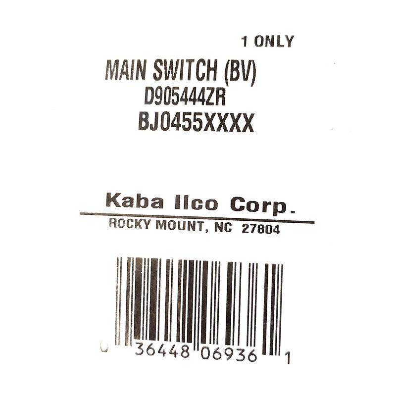 Ilco D905444ZR Silca Bravo Key Machine Main Switch
