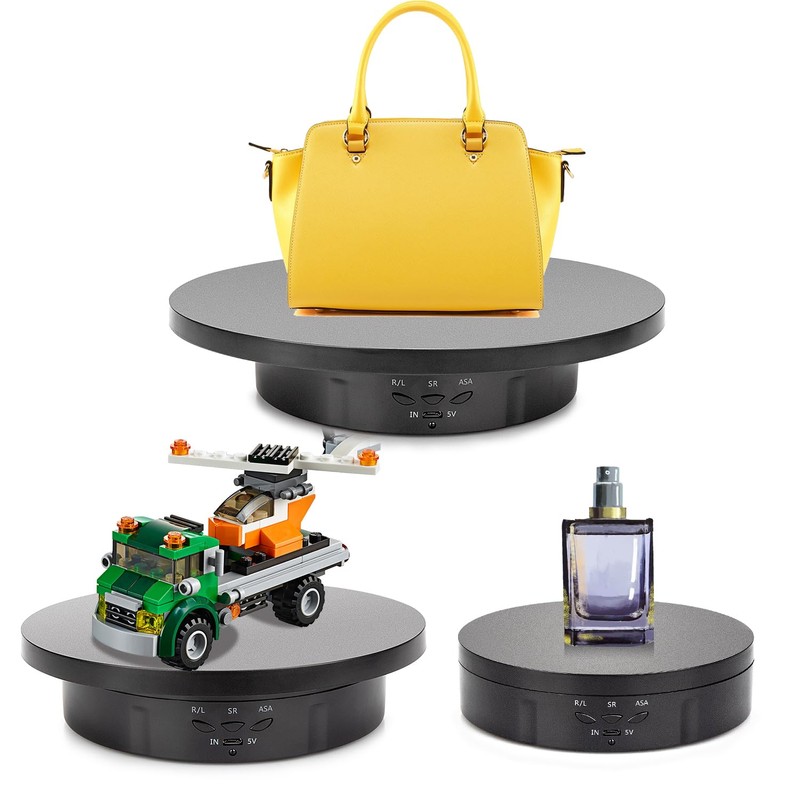 Electric Rotary Stand Remote Control Turntable, 360 Degree Rotation, Diameter