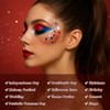Red White Blue USA Flag Face Body Glitter, Pride Glitter