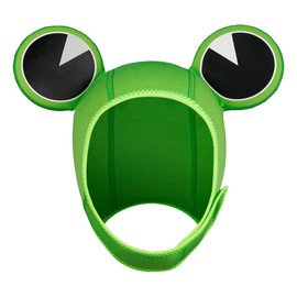 Wetsuit Hood Frog 3mm Neoprene Scuba Diving Hood for Men Women Children, Scuba Dive Cap Hat Thermal Surfing Hood with Flow Vent for Snorkeling Swimming Water Sports (Green)
