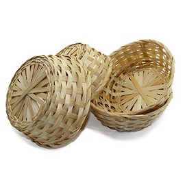 RMB® Set of 4 Raffia Baskets Approx. 22 cm Wide Braided