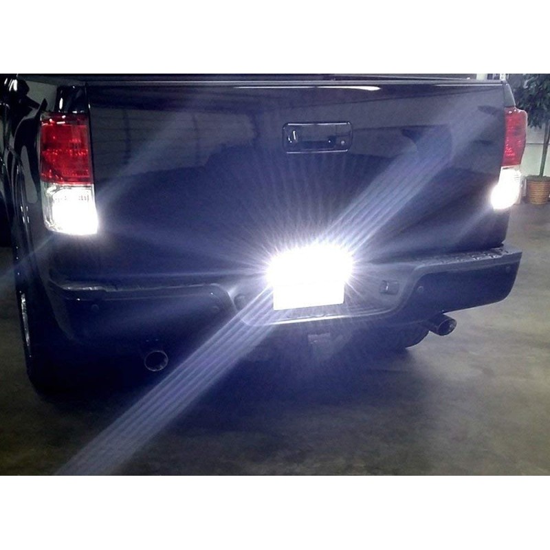 iJDMTOY 35-074-White License Plate Frame Mount 12V 24-SMD High Power
