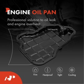 A-Premium Engine Oil Pan Sump with Drain Plug Compatible with Kia Sorento 2019-2020, Telluride 2020-2024, Cadenza 2019-2020 & Hyundai Palisade 2020-2024, 3.3L 3.8L, Replaces 215103LFB0