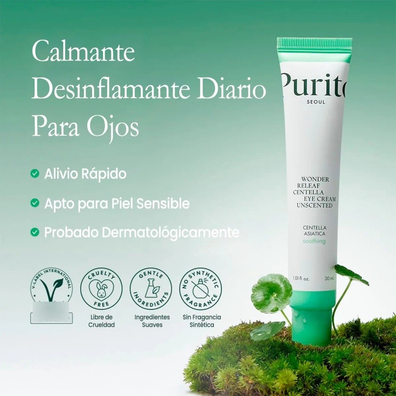 Wonder Releaf Centella Eye Cream Unscented Purito 30ml Todo Tipo