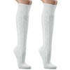 krautwear Men's Women's Traditional Costume Socks Knee-High Socks, White -
