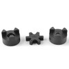 1/2" to 7/8" L090 3-Piece L-Jaw Coupling Set & Buna-N