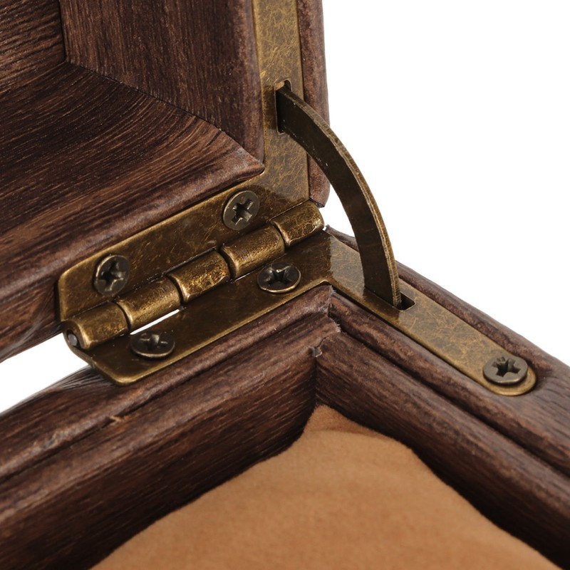 3 Slot Watch Display Case Wood Detachable Pillow Glass Cover