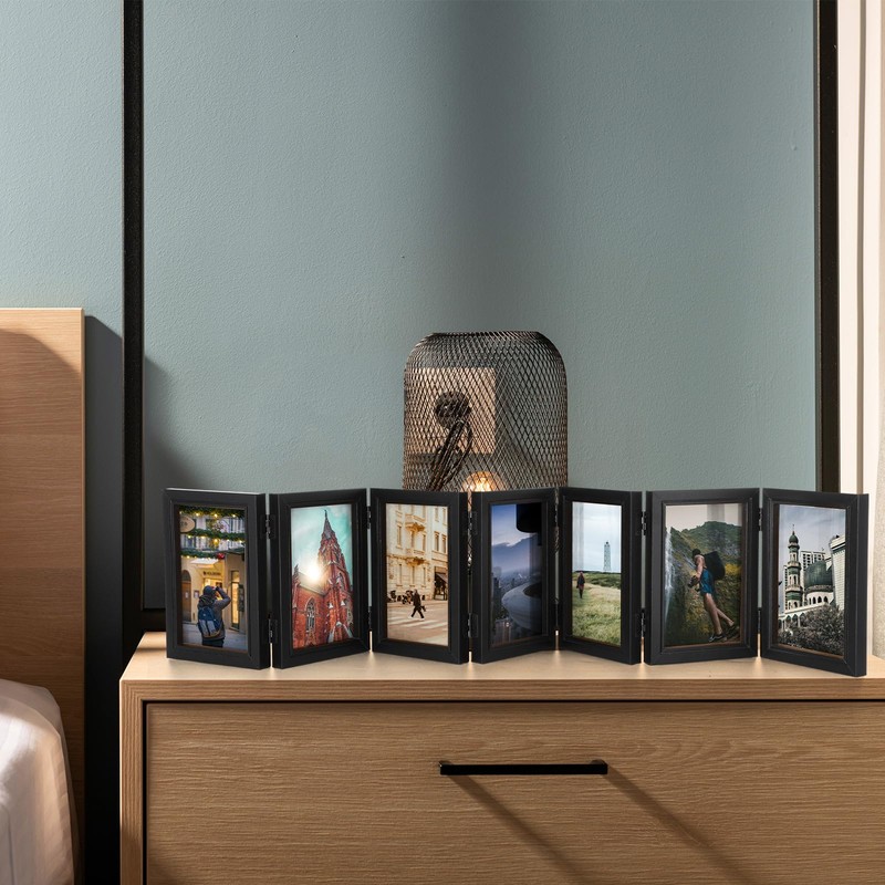 Sintuff 8 x 10 Picture Frames Hinged Fold Photos Frame