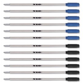 Ballpoint Pen Refills 8513 Cross Compatible 6 Blue + 6 Black Ink
