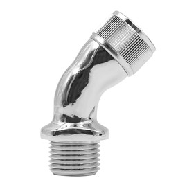 Tiardey Silver Chrome-Plated G1/2" Elbow Adapter for Shower Head Extender Connector Compatible with Most Standard Shower Systems